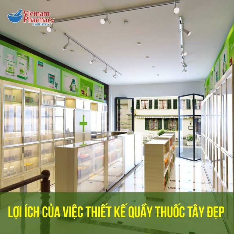 thiết kế quầy thuốc đẹp