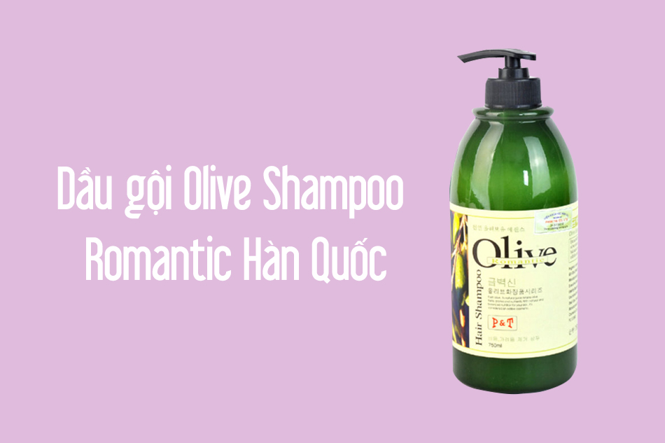 Dầu gội Olive Shampoo Romantic Hàn Quốc