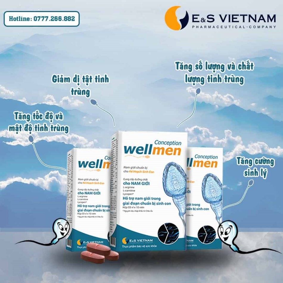 Tác dụng của Wellmen Bổ tinh trùng